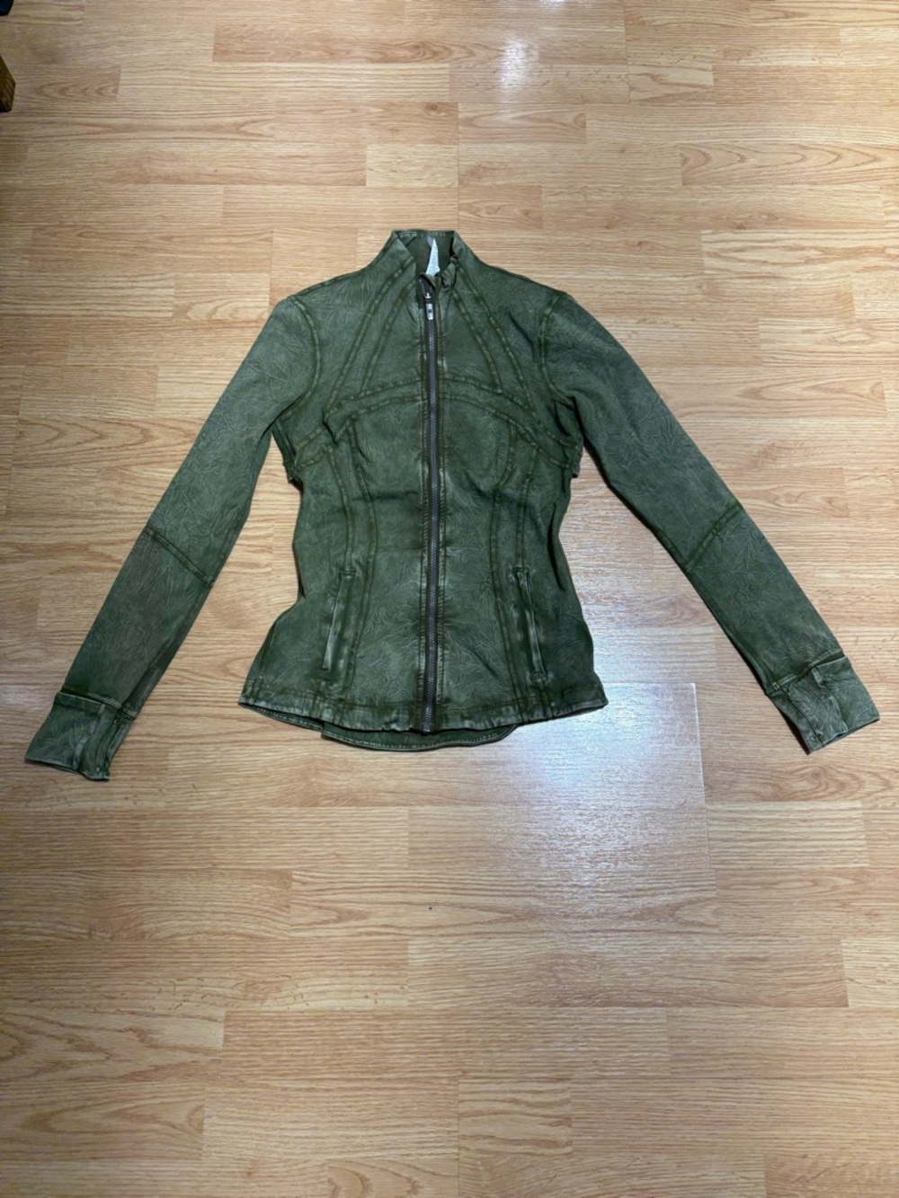 lululemon athletica Olive Green Fitted Zip Jacket
